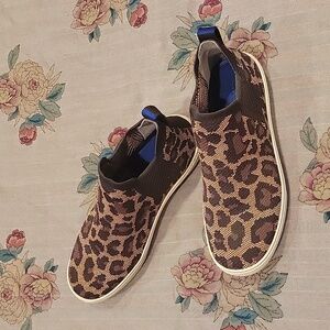 Cheetah print Rothy high tops